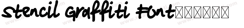 Stencil Graffiti Font字体转换